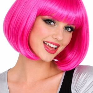 Roze Boblijn Pruik
